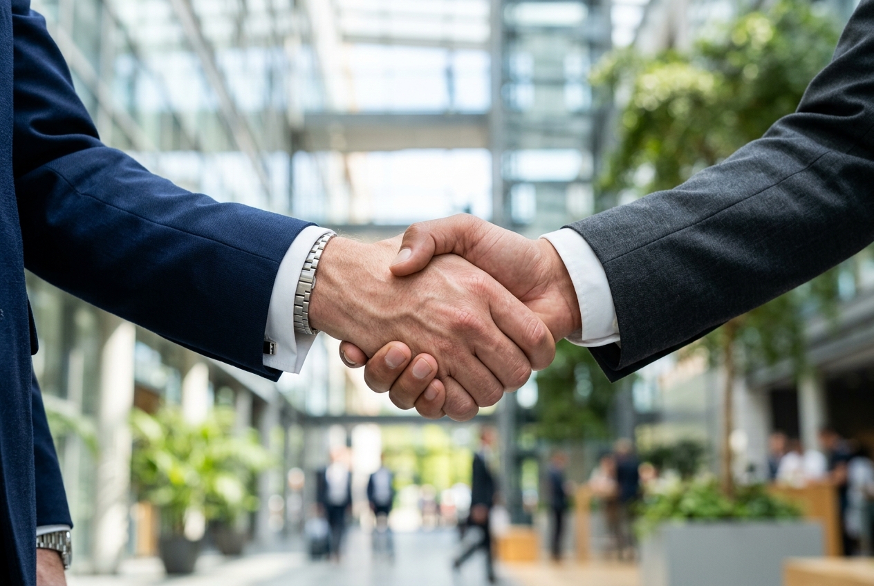 IDST Franchise Partnership Handshake